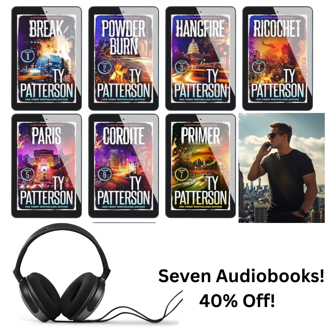 TODAY ONLY. 40% DISCOUNT! 7-CUTTER GROGAN AUDIOBOOKS 🎧