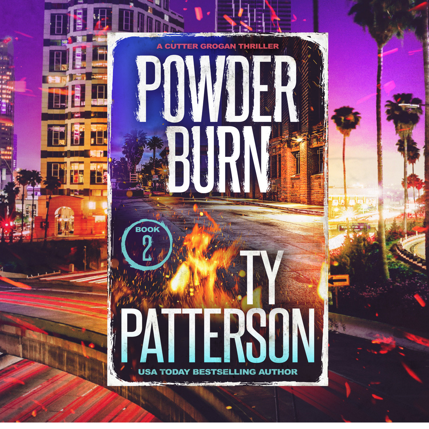 Powder Burn Audiobook # 3 in the Cutter Grogan Thrillers. AI narrated